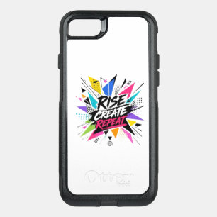 Rise Create Repeat Inspirational Motivational Quot OtterBox Commuter iPhone SE/8/7 Case
