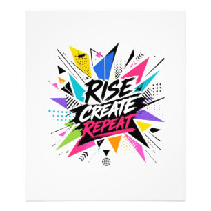 Rise Create Repeat Inspirational Motivational Quot Photo Print