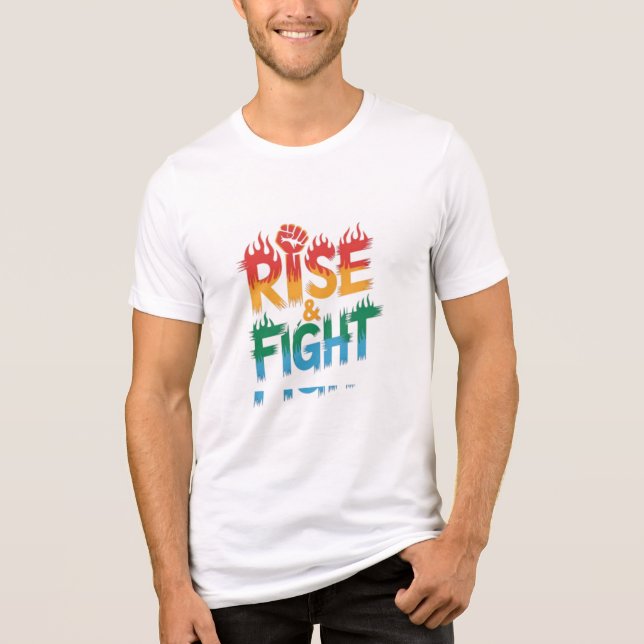 Rise & Fight Tri-Blend Shirt (Front)