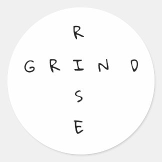 RISE GRIND CLASSIC ROUND STICKER