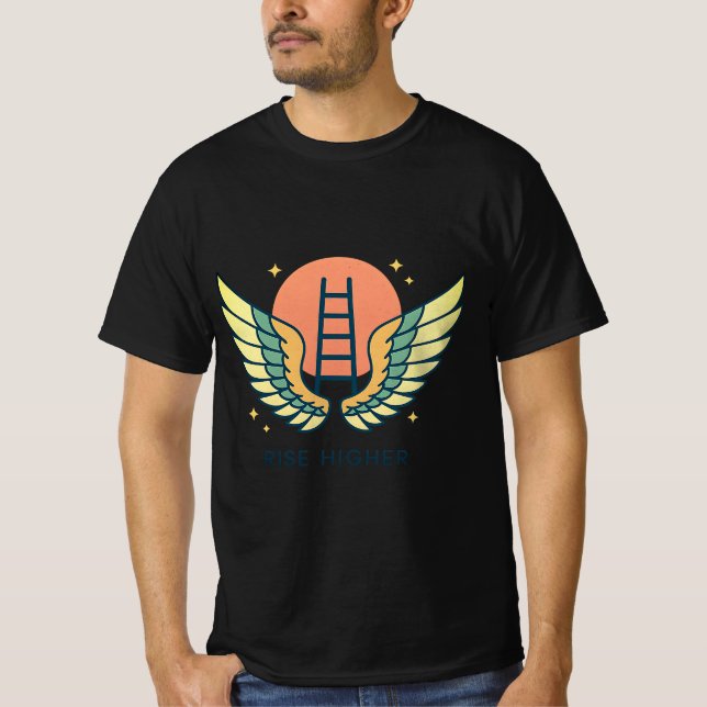 Rise Higher Vintage Wings Tee (Front)