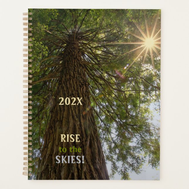 RISE Inspirational Photo of Sequoia to the Sky Planner (Front)
