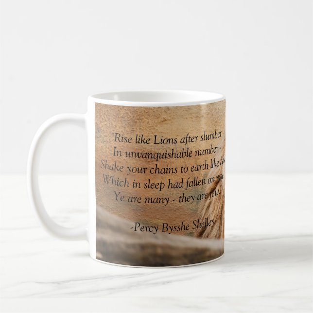 "Rise like Lions" Mug (Left)