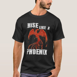 Phoenix T-Shirt Rise From the Ashes Bird Animal Graphic Tee-PL – Polozatee