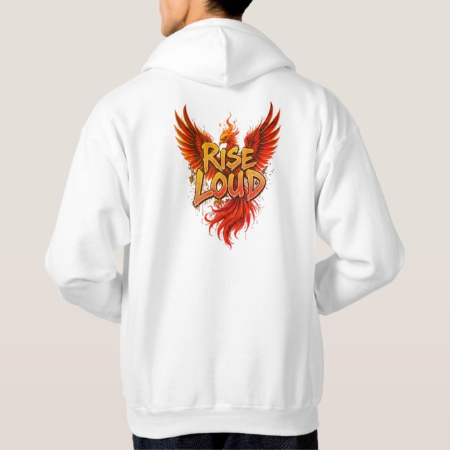 Rise Loud – Graffiti Phoenix Streetwear Hoodie (Back)