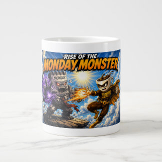 Rise of the Monday Monster – Espresso Enforcer Giant Coffee Mug