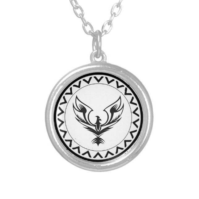 Rise of the Phoenix Silver Plated Necklace (Front)