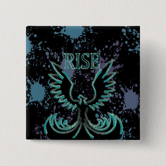 Rise Phoenix Button (Front)