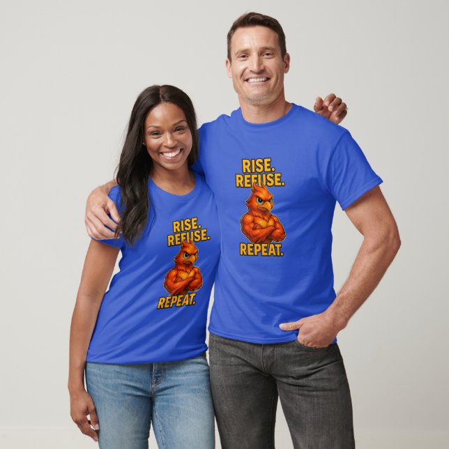 Rise. Refuse. Repeat. – Phoenix 3D Tee (Unisex)