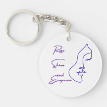 Rise Shine and Empower Feminist Keychain