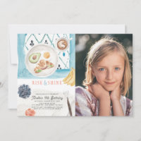 Rise & Shine Brunch Watercolor Kids Birthday Photo