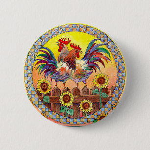 RISE & SHINE by SHARON SHARPE Button