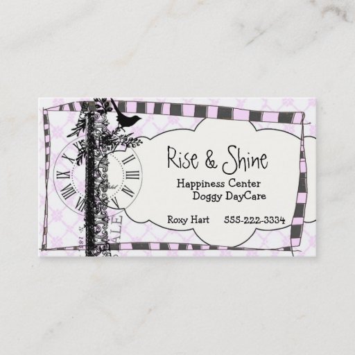 Customizable Rise &amp; Shine Happiness Business Cards