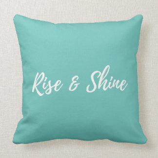 "Rise & Shine" Throw Pillow
