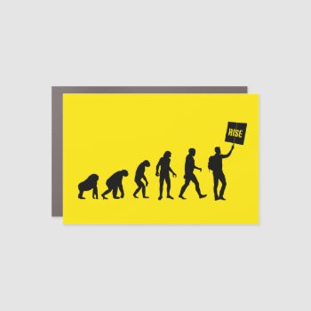Rise: The Evolution Of Protest Car Magnet by ThinxShop at Zazzle