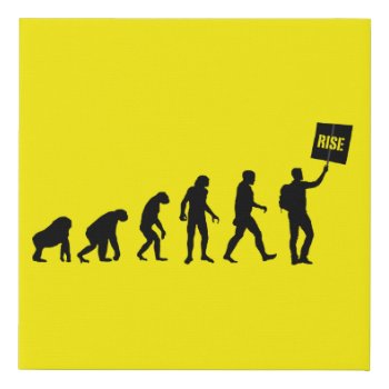 Rise: The Evolution Of Protest Faux Canvas Print by ThinxShop at Zazzle