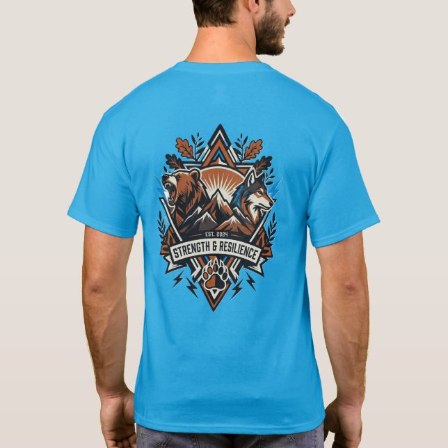 Rise & Thrive Shirt – Bear and Wolf Strength  (Back)