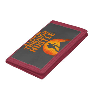 Rise Through Hustle – Motivational Quote Phone Cas Trifold Wallet
