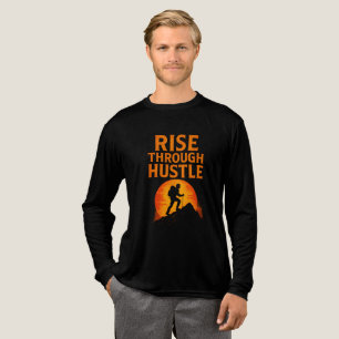 Rise Through Hustle – Motivational T-Shirt for Dre Tri-Blend Shirt