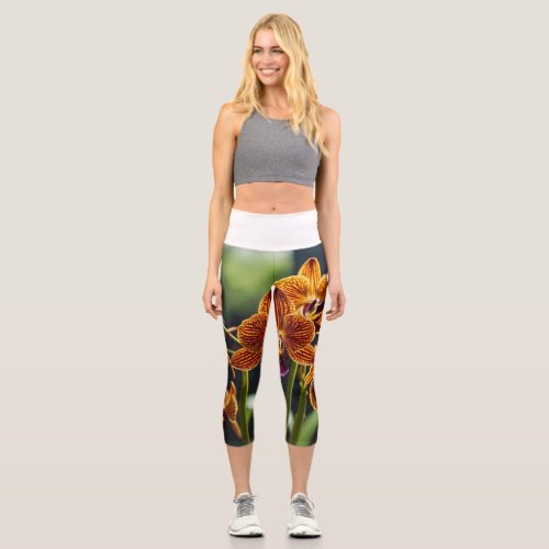 Rise to Style The Trendy Allure of High_Waisted  Capri Leggings