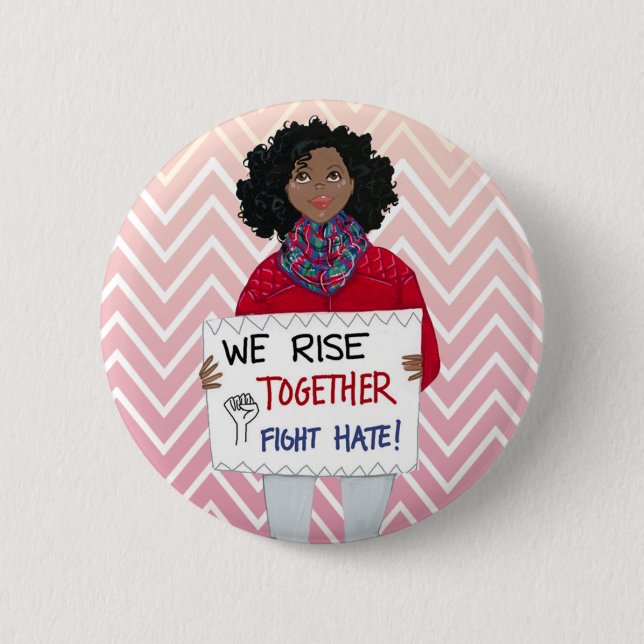 Rise Together Pinback Button (Front)