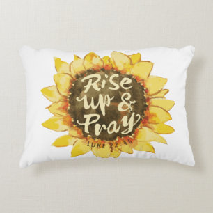Rise Up And Pray - Luke 22:46 Accent Pillow