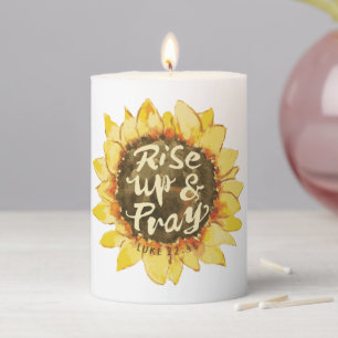 Rise Up And Pray - Luke 22:46 Pillar Candle