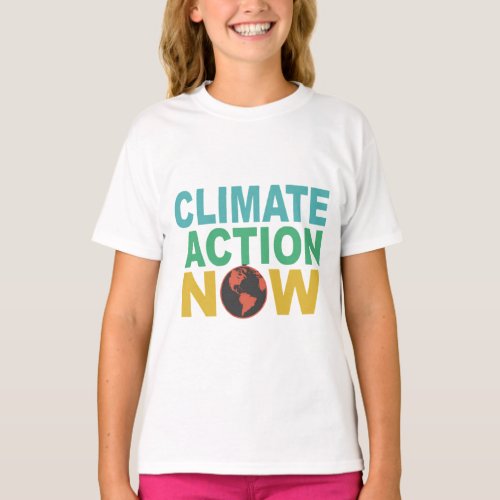 Rise Up Climate Action Now T_Shirt