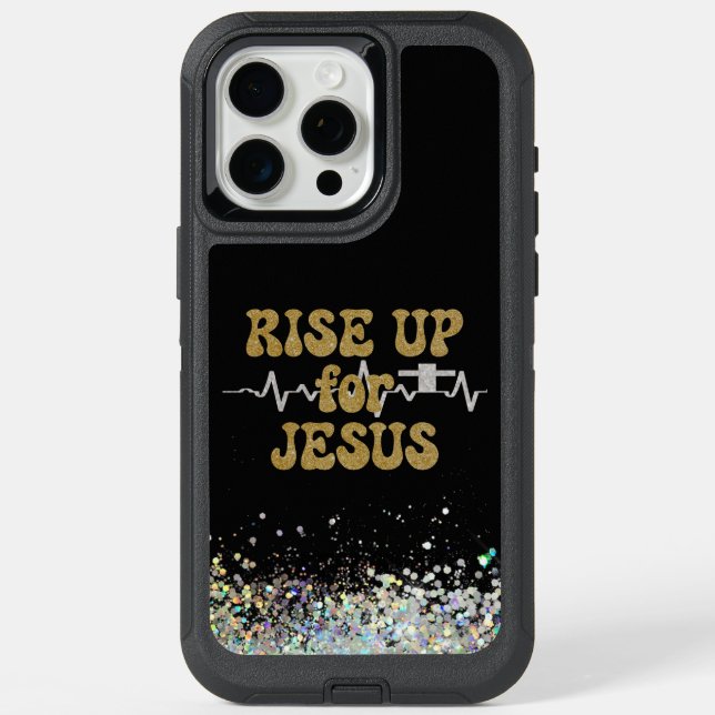 Rise up For Jesus Christian  iPhone 15 Pro Max Case (Back)