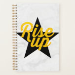 Rise Up Hamilton Planner<br><div class="desc">Rise Up Hamilton Planner

"gold foil" has a slight distressed look

Rise Up Hamilton Planner,  rise up planner,  Hamilton planner,  Broadway planner,  musical theater planner,  gold foil planner,  star planner,  black star planner,  marble planner</div>