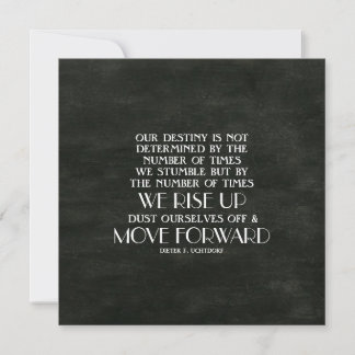 Rise Up & Move Forward Inspirational Quote Card