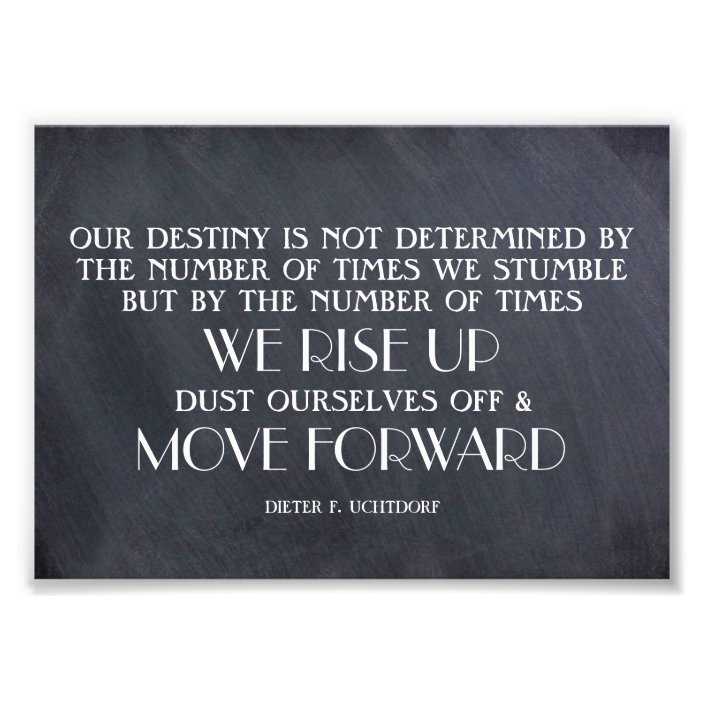 Rise Up & Move Forward Inspirational Quote Photo Print | Zazzle.com