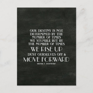 Rise Up & Move Forward Inspirational Quote Postcard