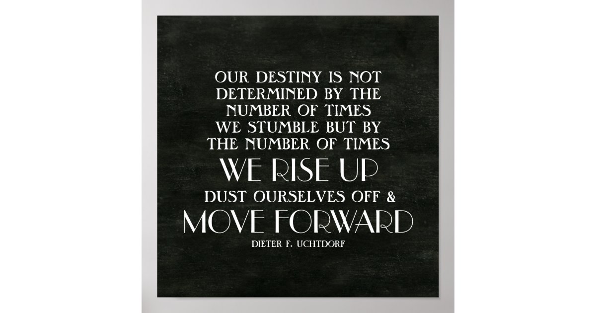 Rise Up Amp Move Forward Inspirational Quote Poster Zazzle Com