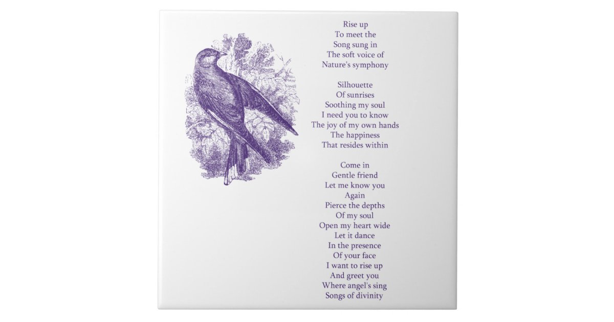 Rise Up Poem Tile | Zazzle