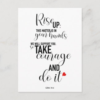 ‘Rise Up’ Quote Postcard Long Version