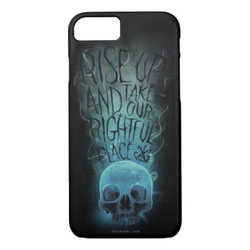 Rise Up Skull  Smoke Graphic iPhone 87 Case
