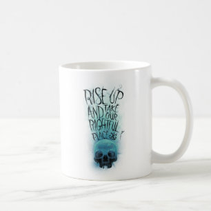 "Rise Up" Skull & Smoke Graphic Coffee Mug