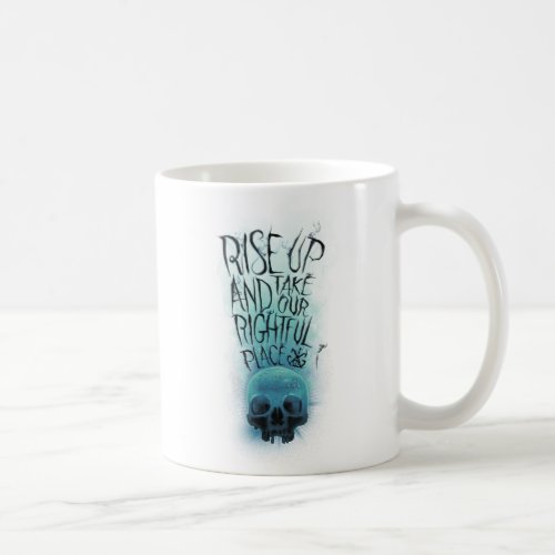 Rise Up Skull  Smoke Graphic Coffee Mug