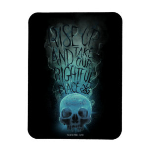 "Rise Up" Skull & Smoke Graphic Magnet
