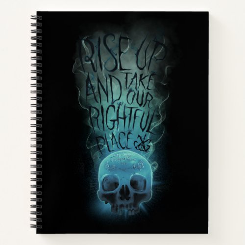 Rise Up Skull  Smoke Graphic Notebook