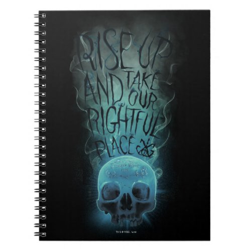 Rise Up Skull  Smoke Graphic Notebook