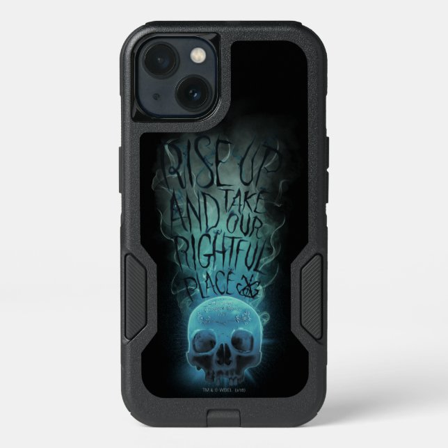 "Rise Up" Skull & Smoke Graphic Otterbox iPhone Case (Back)