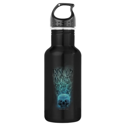 Rise Up Skull  Smoke Graphic Stainless Steel Water Bottle