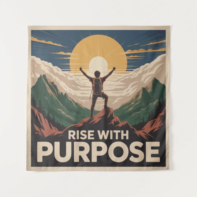 Rise With Purpose Tapestry (Front)