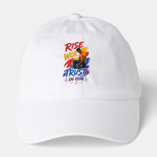 Rise Work Trust In Him Graphic Women's T-Shirt Hat