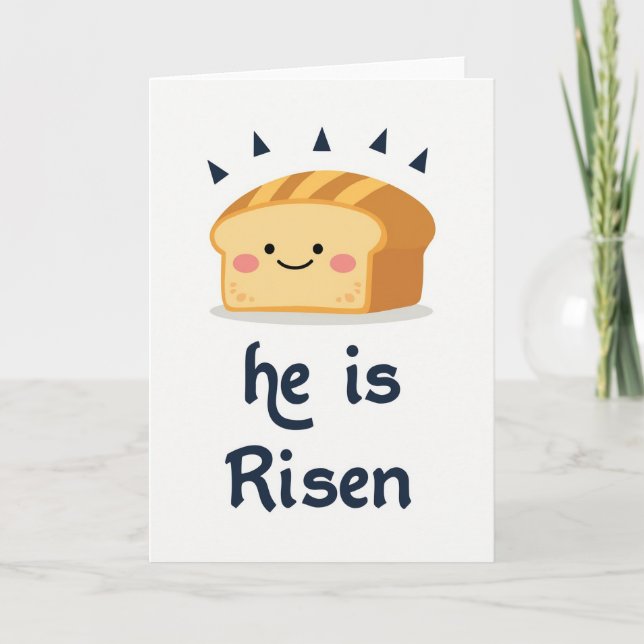 Risen Bread Joy Celebration Card (Front)
