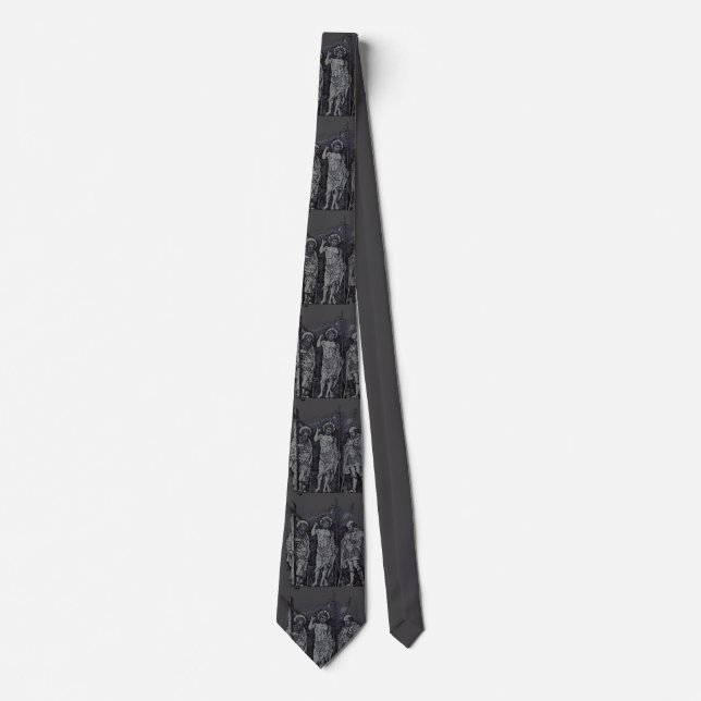 Risen Christ between Saints Andrew and Longinus Neck Tie (Front)