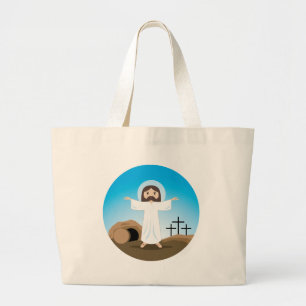 Risen Christ Large Tote Bag