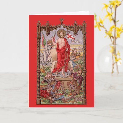 Risen Christ with Soldiers at the Tomb Easter Card